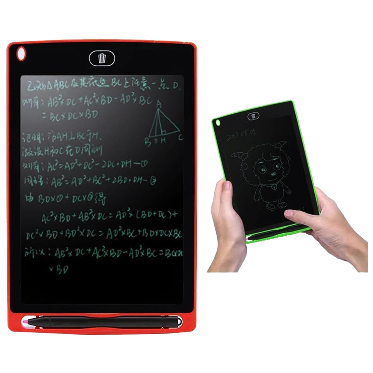 LCD Writing Tablet 8.5 Inch E-Note Pad - Kids Drawing Pad, Doodle Board, Learning Gift for 3-6 Years Old (Random Color) | Evergreen Mart