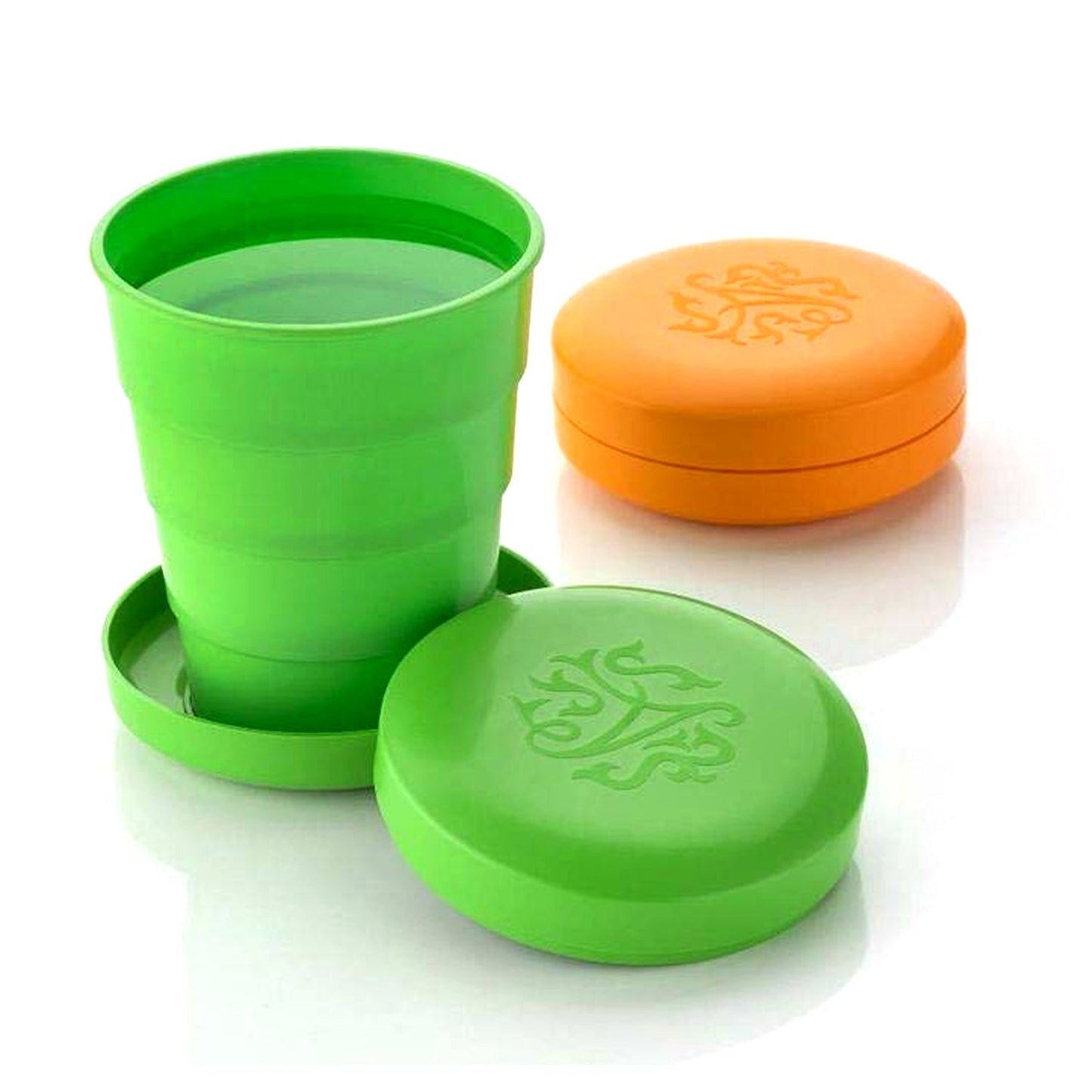 Unbreakable Magic Cup Folding Pocket Glass for Traveling - Compact & Convenient (Pack of 4) | Evergreen Mart