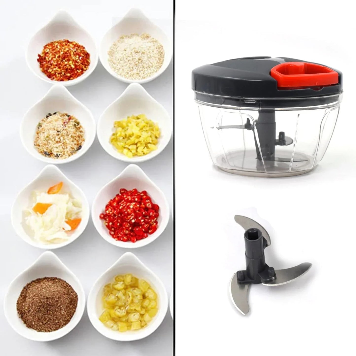 450 Ml Quick Chopper - Effortless Food Preparation | Evergreen Mart