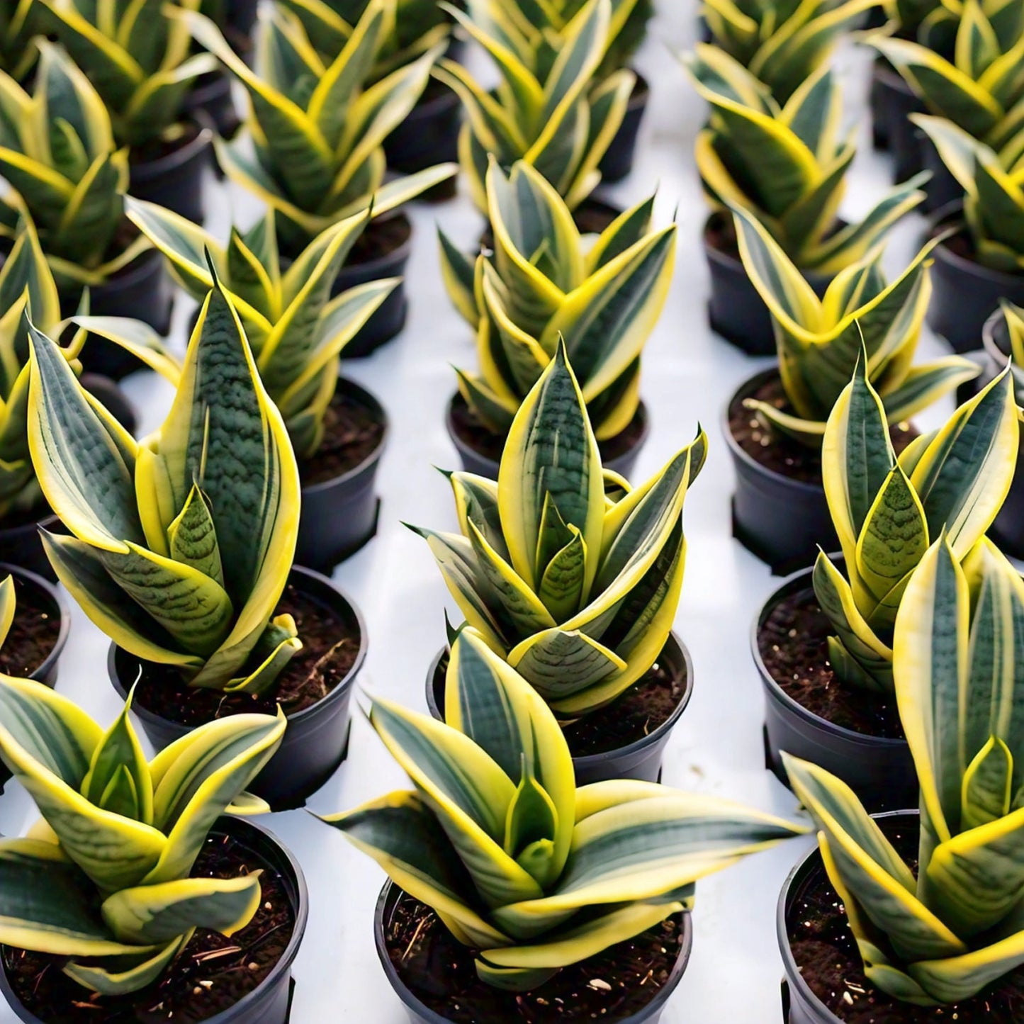 Snake Plant (Sansevieria Trifasciata) - Air-Purifying Indoor Plant | Low Maintenance | Evergreen Mart